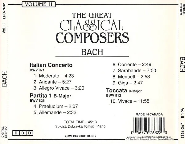 The Great Classical Composers Volume II