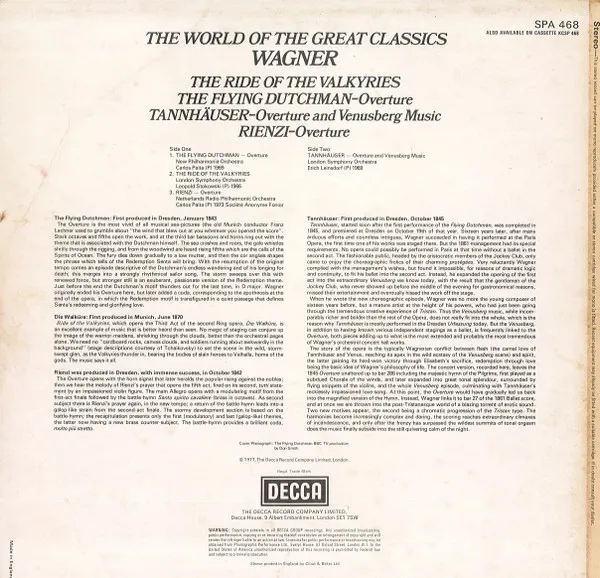 The World Of The Great Classics - Wagner Concert