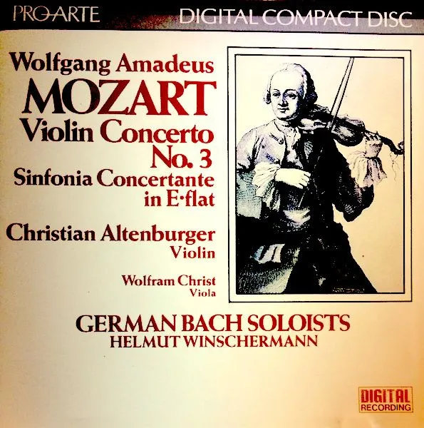 Mozart Violin Concerto No. 3 Sinfonia Concertante In E Flat
