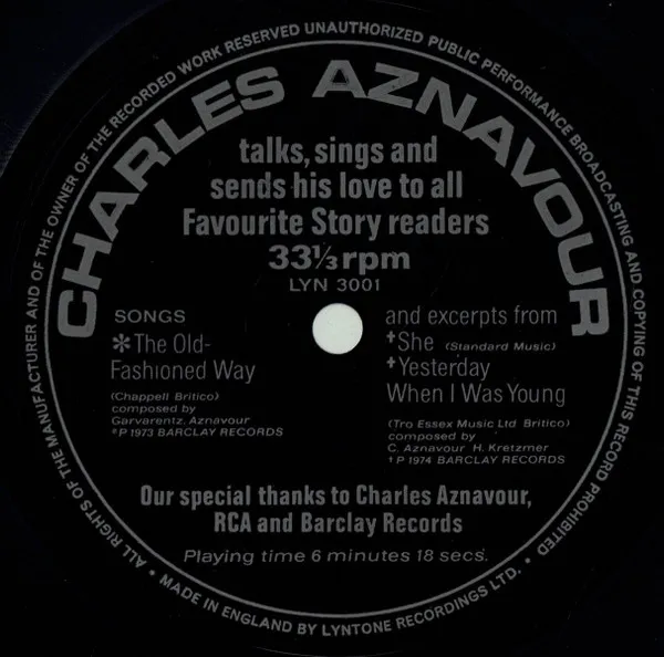 Charles Aznavour Talks, Sings And Sends His Love To All Favourite Story Readers