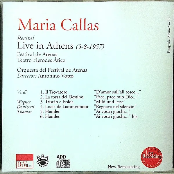 Live In Athens 5-8-1957