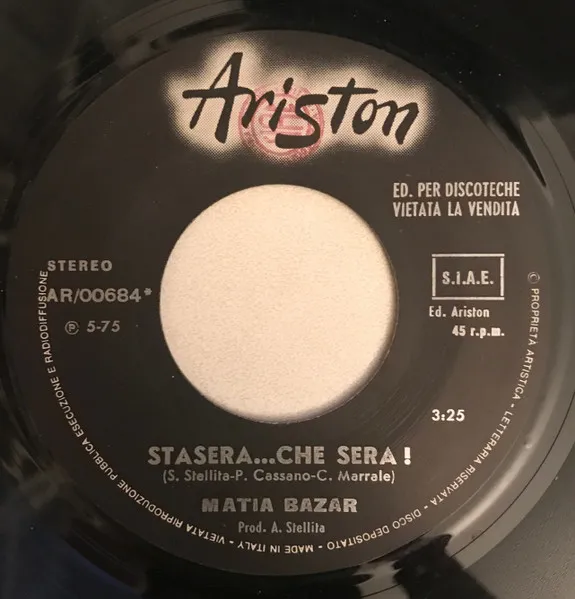 Stasera...Che Sera ! / Ci Vediamo Domani
