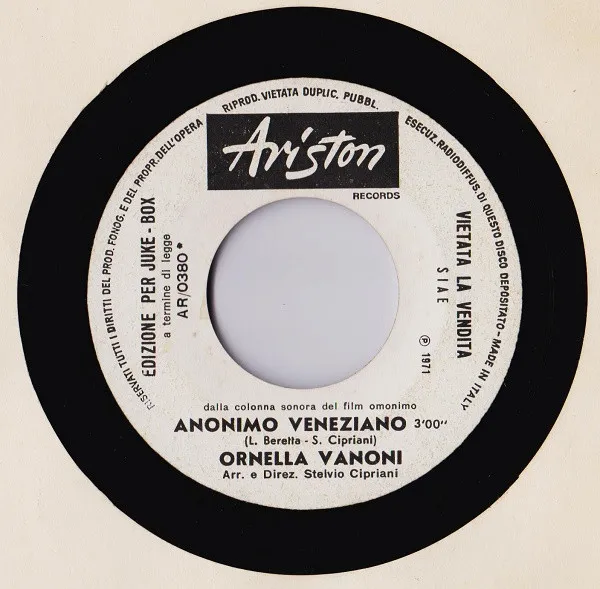 Anonimo Veneziano / Un Angelo Per Me = Les Anges Du Matin