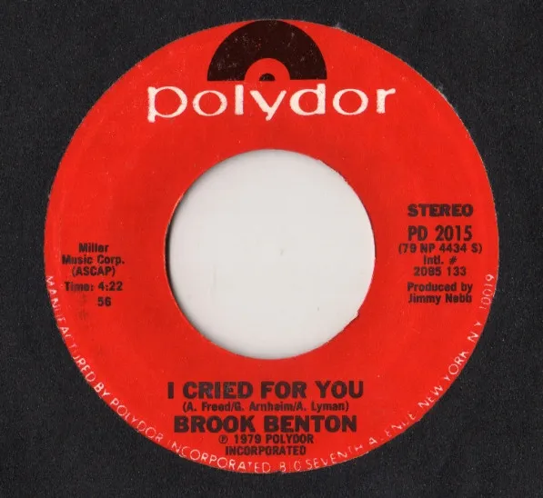 I Cried For You
