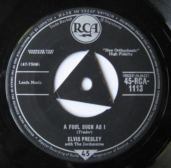 A Fool Such As I / I Need Your Love Tonight