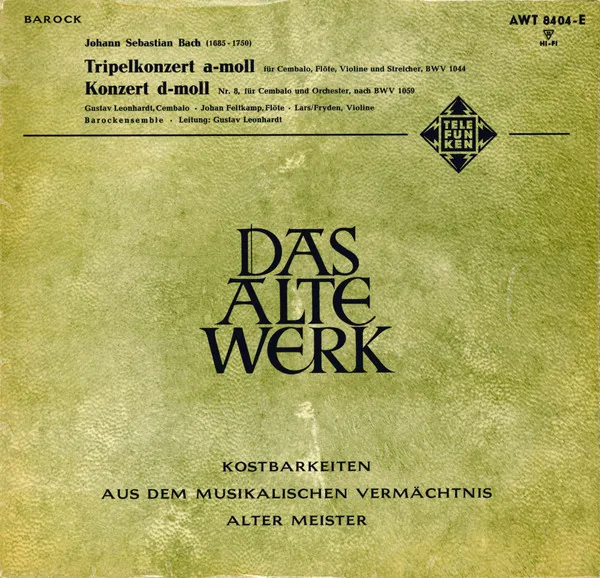 Tripelkonzert A-Moll / Konzert D-Moll