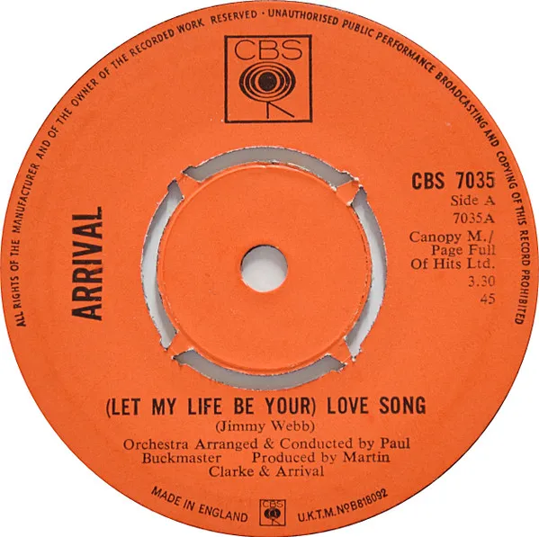 (Let My Life Be Your) Love Song / Out Of Desperation