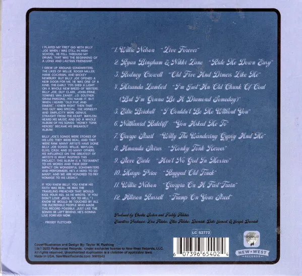 Live Forever: A Tribute To Billy Joe Shaver