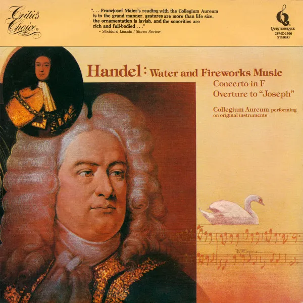 Water and Fireworks Music; Concerto in F; Overture to "Joseph"