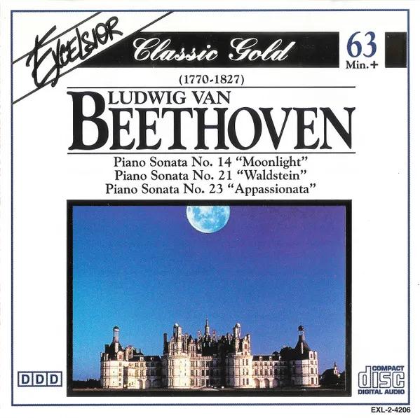 Piano Sonata No. 14 "Moonlight" · Piano Sonata No. 21 "Waldstein" · Piano Sonata No. 23 "Appassionata"