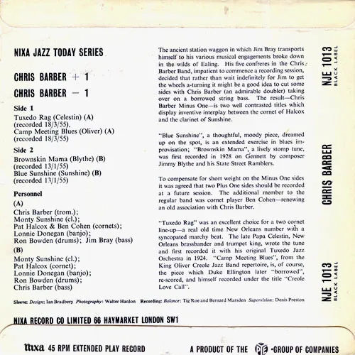 Chris Barber +1 -1