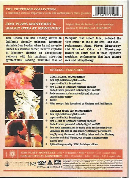 Jimi Plays Monterey & Shake! Otis At Monterey