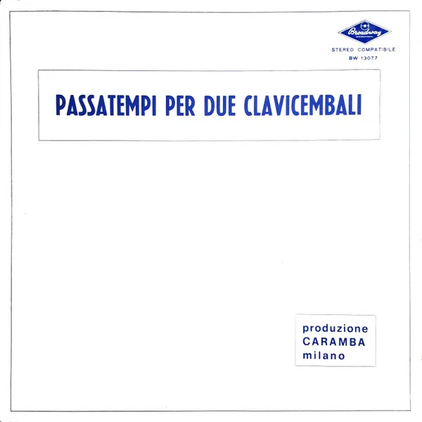 Passatempi Per Due Clavicembali