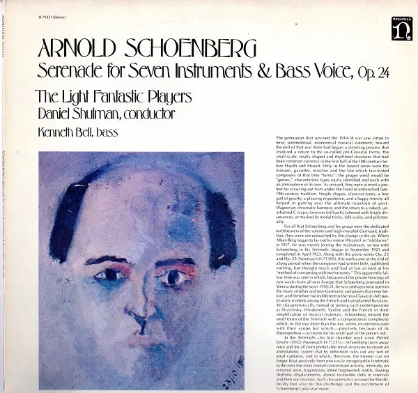 Serenade For Seven Instruments & Bass Voice, Op. 24