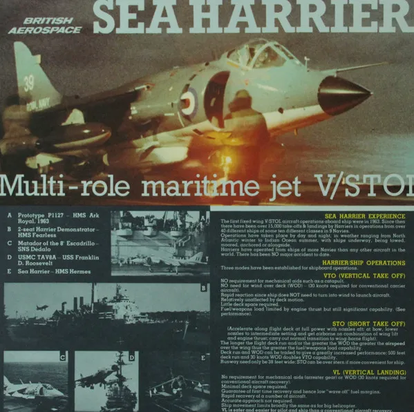 Super V/STOL Fighter Royal Navy Sea Harrier