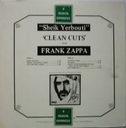 "Sheik Yerbouti" 'Clean Cuts'