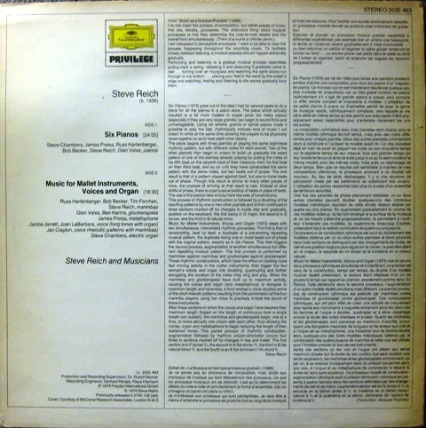 Six Pianos / Music For Mallet Instruments, Voices And Organ