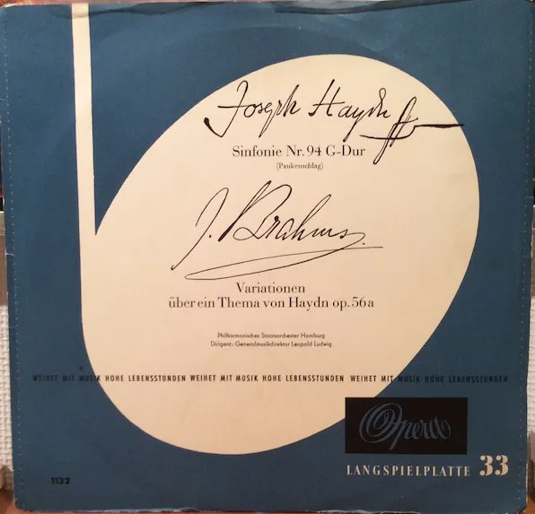 Sinfonie Nr. 94 G-Dur; Variationen Über Ein Thema Von Haydn