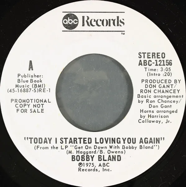 Today I Started Loving You Again