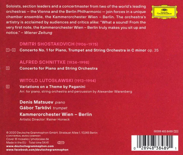 Shostakovich · Schnittke · Lutosławski