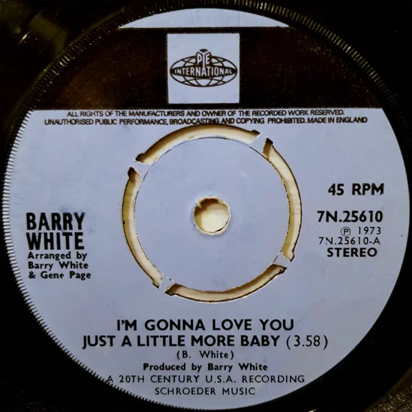 I'm Gonna Love You Just A Little More Baby