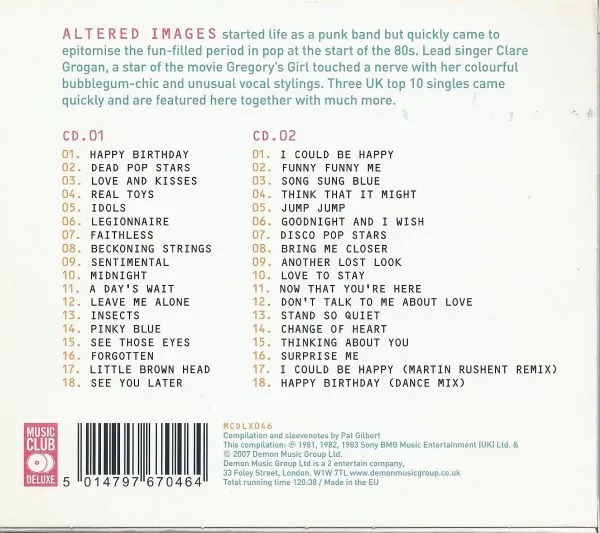 Happy Birthday The Best Of Altered Images