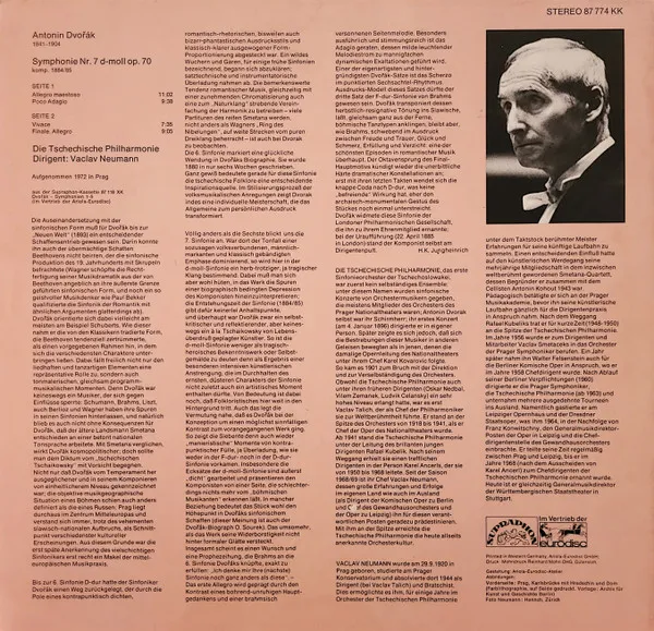 Symphonie Nr. 7 D-Moll Op.70