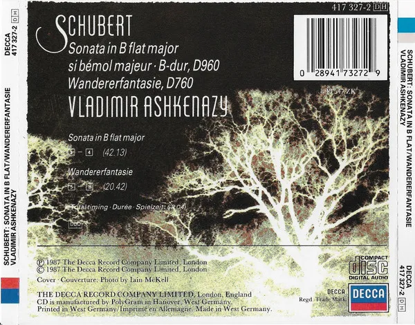 Sonata in B Flat Major · Wandererfantasie