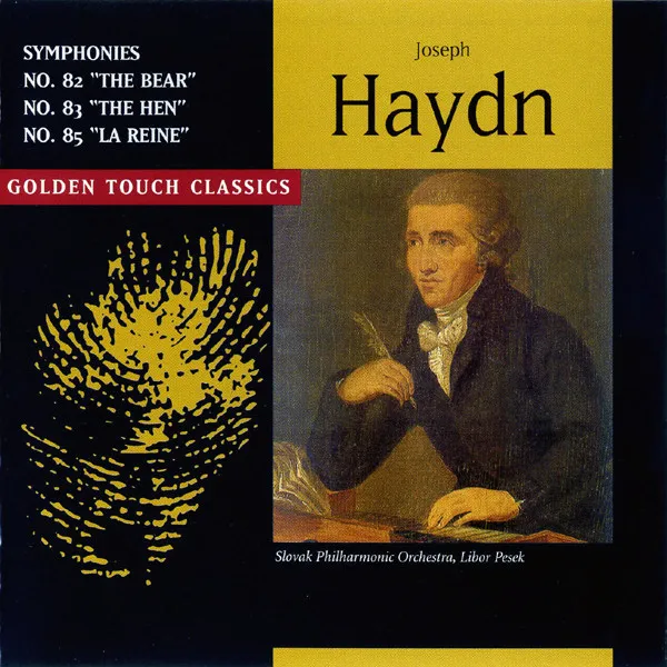 Symphonies No 82 "The Bear", 83 "The Hen", 85 "La Reine"