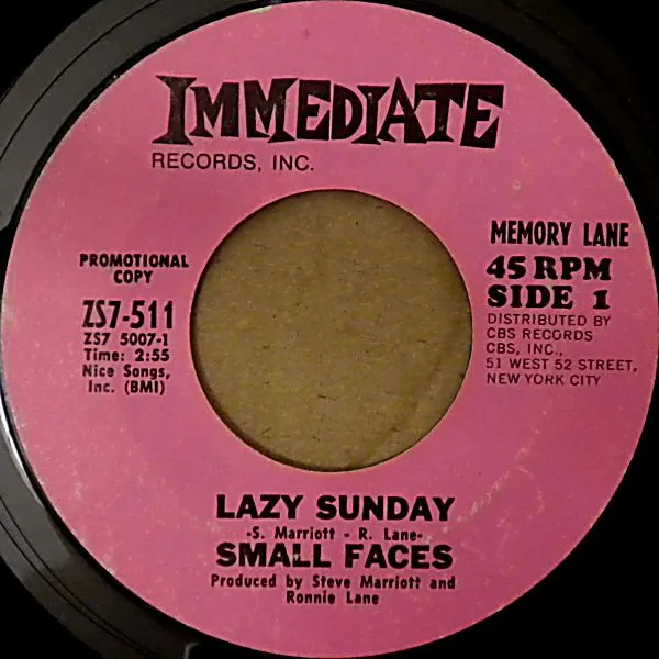 Lazy Sunday / Itchycoo Park