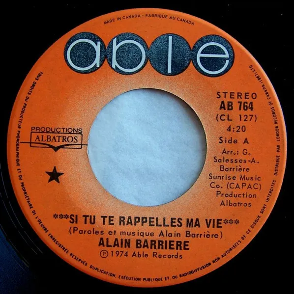 Si Tu Te Rappelles Ma Vie
