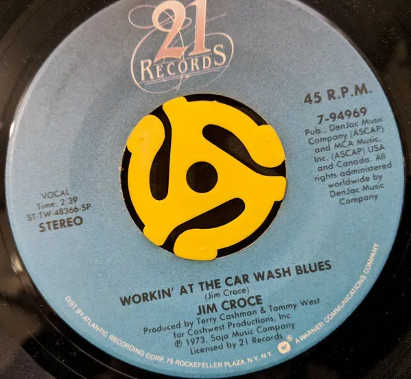 Workin' At The Car Wash Blues / Rapid Roy (The Stock Car Boy)