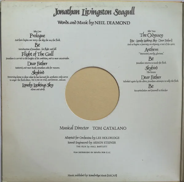 Jonathan Livingston Seagull (Original Motion Picture Sound Track) The Hall Bartlett Film