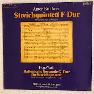 Streichquintett F-Duir / Italienische Serenade G-Dur Für Streichquartett