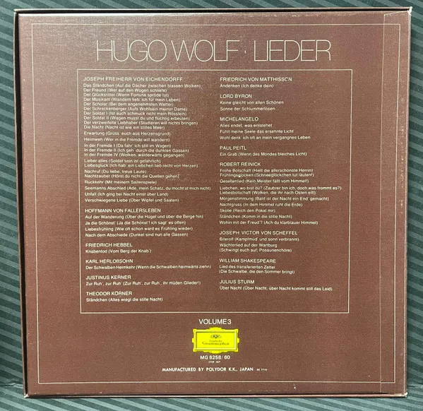 Lieder (Nach Gedichten Von Eichendorff ∙ Michelangelo) - Volume 3