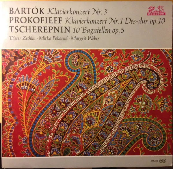 Bartók Klavierkonzert Nr. 3 / Prokofieff Klavierkonzert Nr 1. Des-dur Op.10 / Tscherepnin 10 Bagatellen Op.5