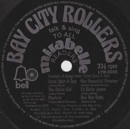 Bay City Rollers Talk And Sing To All Mirabelle Readers