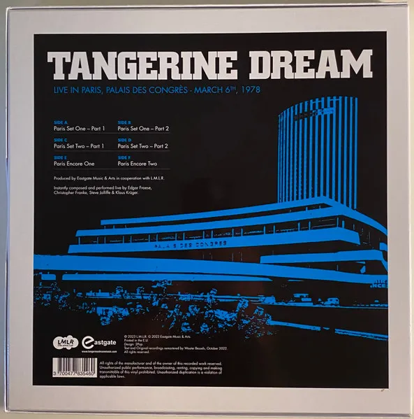 Live In Paris, Palais Des Congres - March 6th, 1978