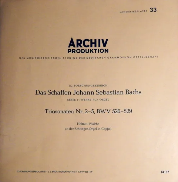 Triosonaten Nr. 2-5, BWV 526-529