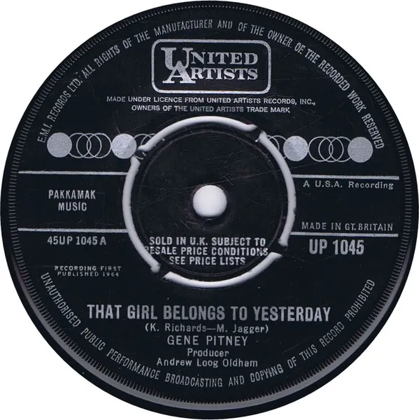 That Girl Belongs To Yesterday