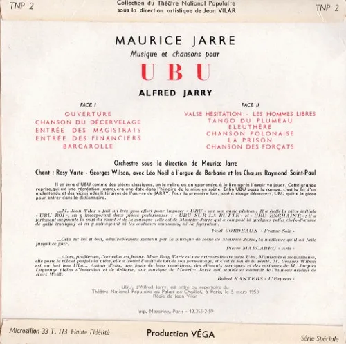 Musique Et Chansons Pour Ubu
