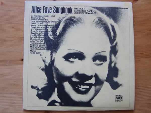 Alice Faye Songbook The Most Extremely Rare Live Performances