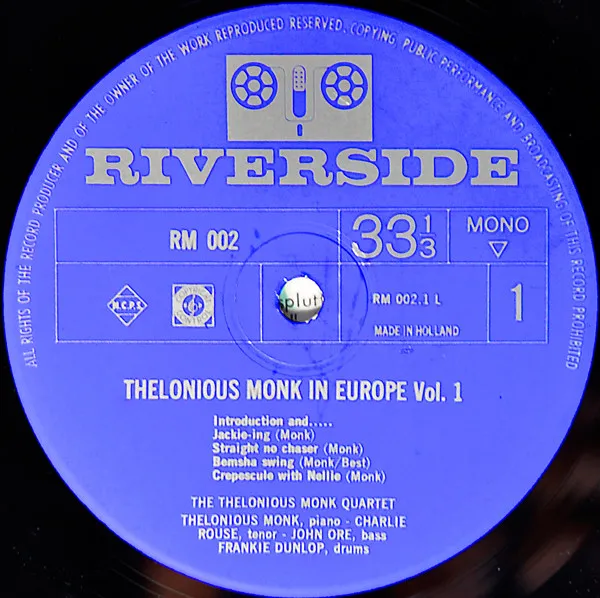 Thelonious Monk In Europe Vol. 1