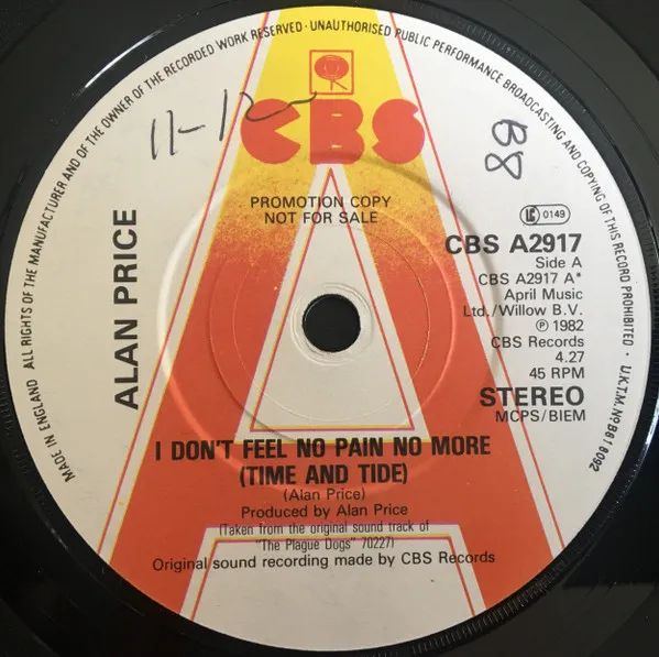 I Don't Feel No Pain No More (Time And Tide)