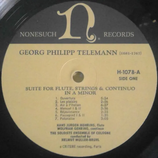 Suite for Flute, Strings and Continuo in A Minor; Suite for Strings and Continuo in F Sharp Minor; Concerto for Violin, Strings and Continuo in A Minor