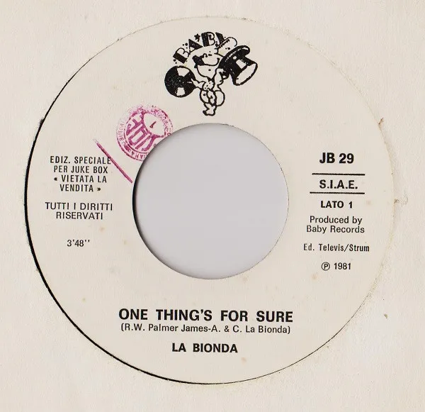 One Thing's For Sure / Rondò Veneziano