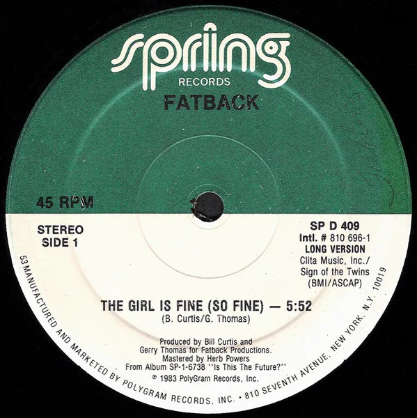 The Girl Is Fine (So Fine)