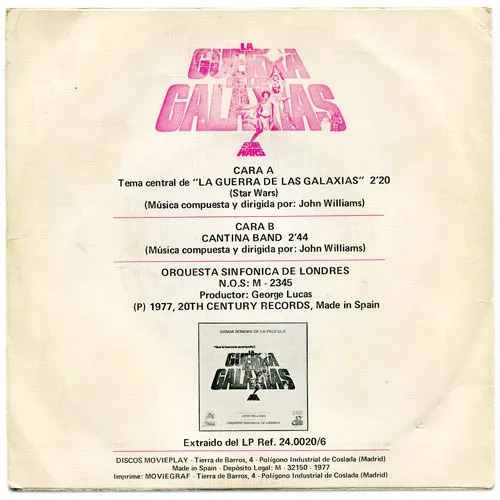 La Guerra De Las Galaxias (Tema Central) = Star Wars (Main Title)
