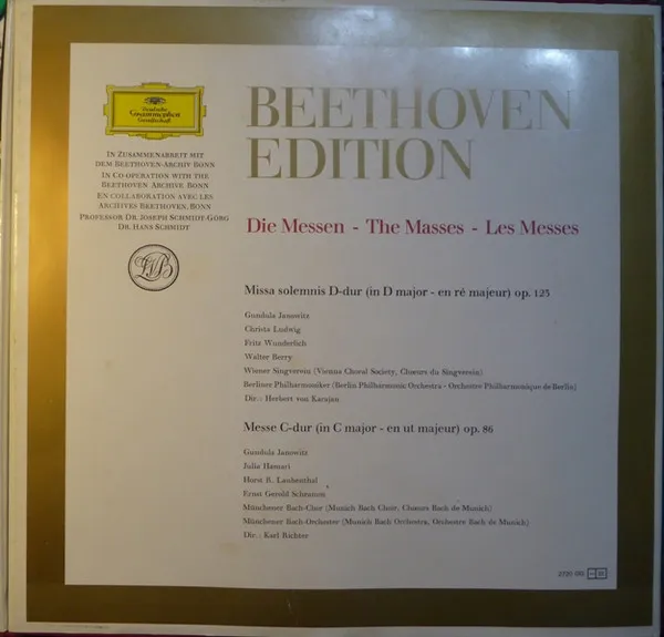 Beethoven Edition: Die Messen - Missen - Les Messes