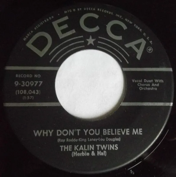 Why Don't You Believe Me